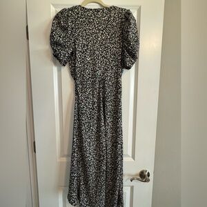 A New Day Black and White Asymmetrical Dress